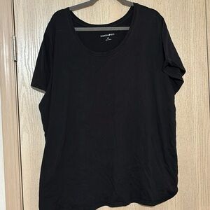 Plain Black Tee w/ cinched sides